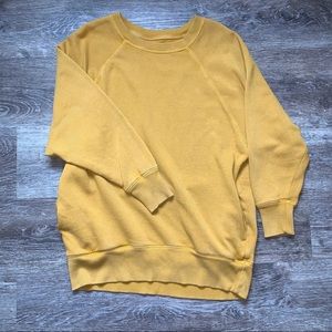 Aerie yellow sweatshirt